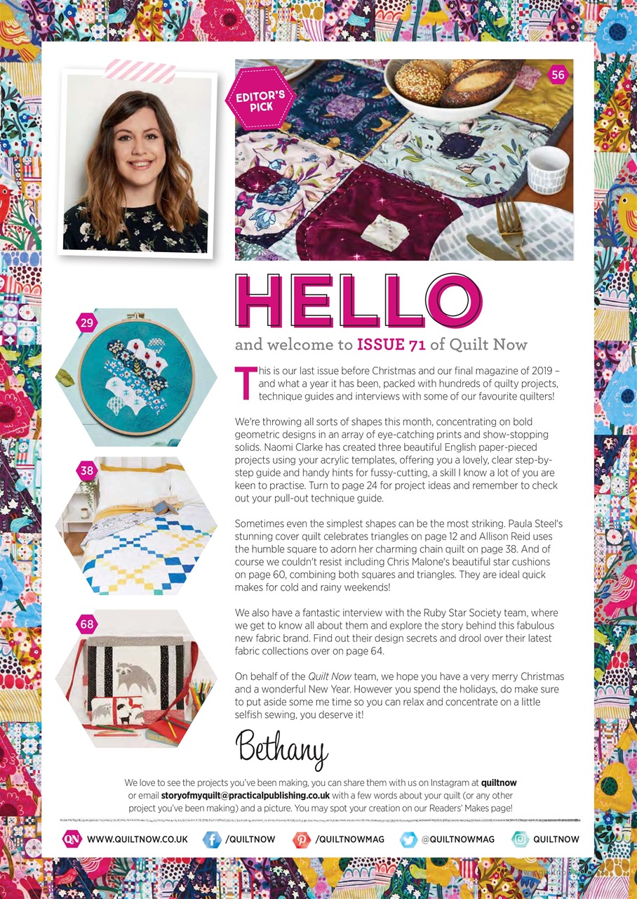 Quilt Now Preview Pages