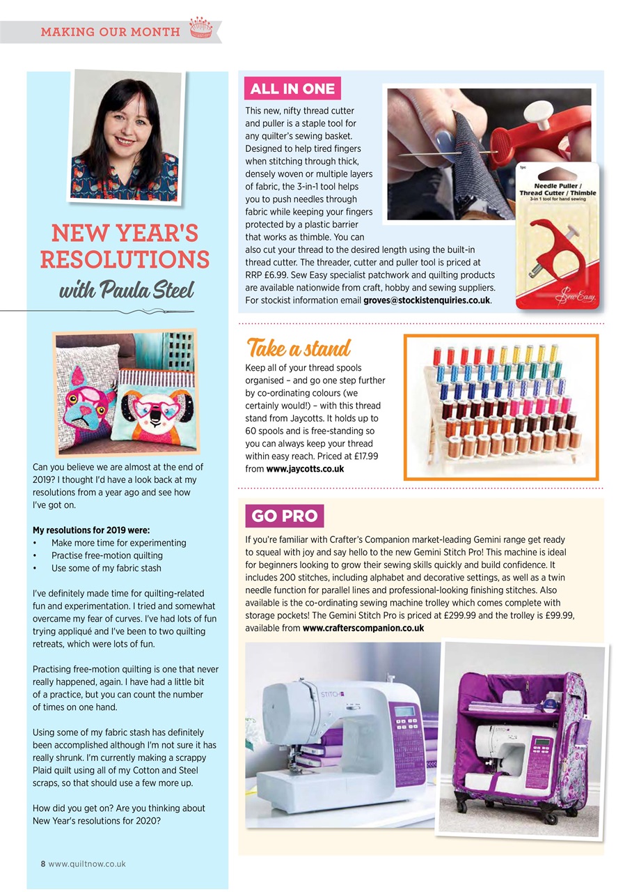 Quilt Now Preview Pages