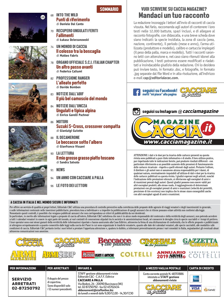 Caccia Magazine Preview Pages