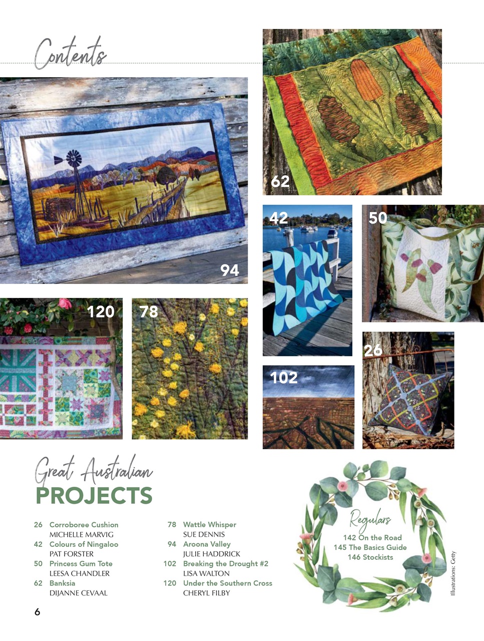 Quilters Companion Magazine Great Aust. Quilts Back Issue