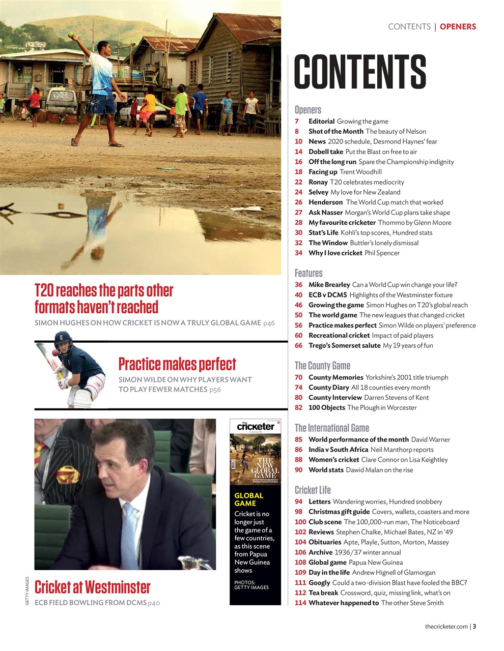 The Cricketer Magazine Preview Pages