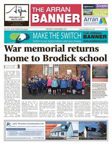 Arran Banner issue 16 November 2019
