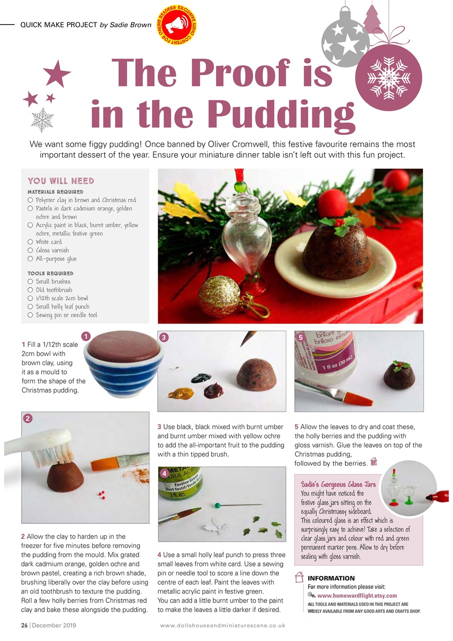 Dolls House and Miniature Scene Preview Pages