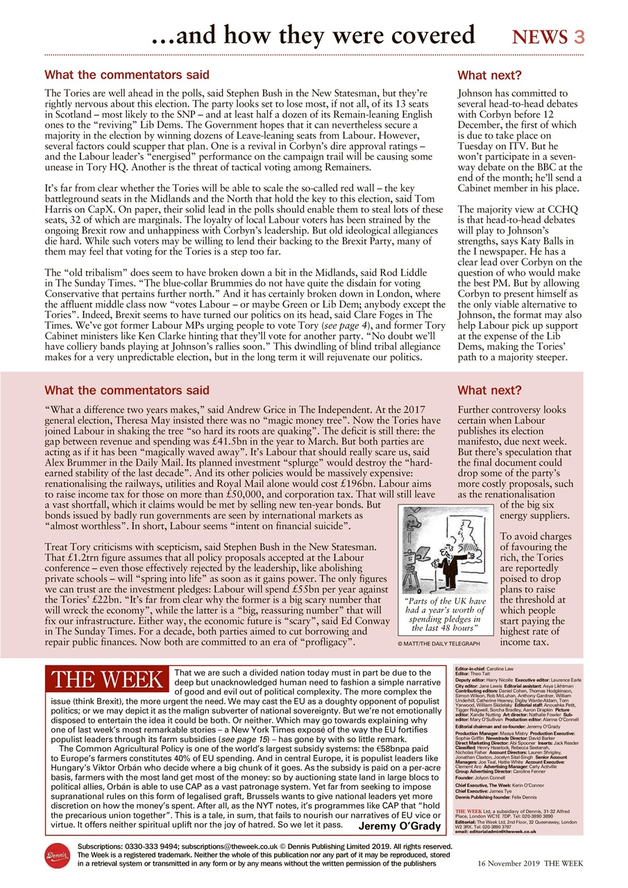 The Week Preview Pages