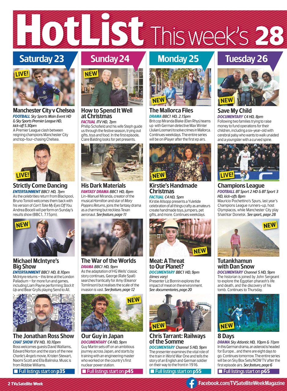 TV & Satellite Week Preview Pages