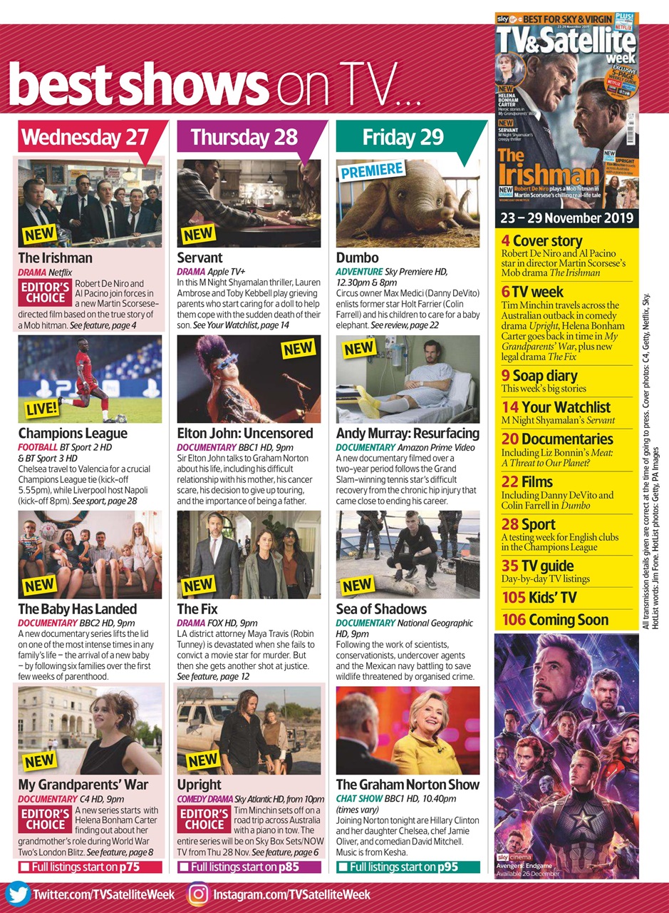 TV & Satellite Week Preview Pages