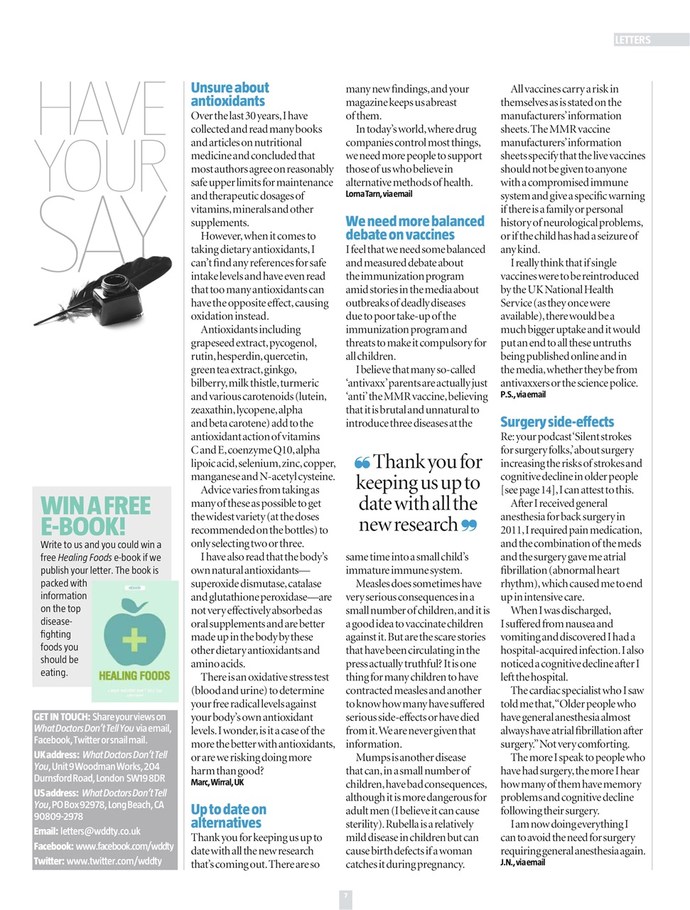 What Doctors Don't Tell You Preview Pages