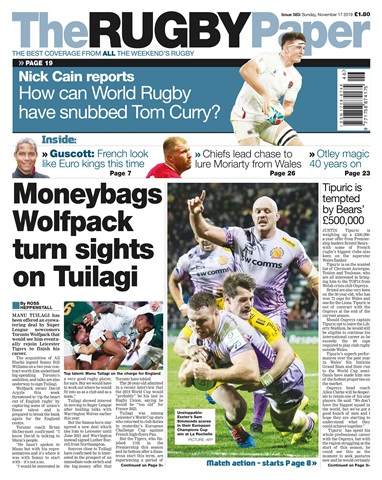 The Rugby Paper issue 17th November 2019