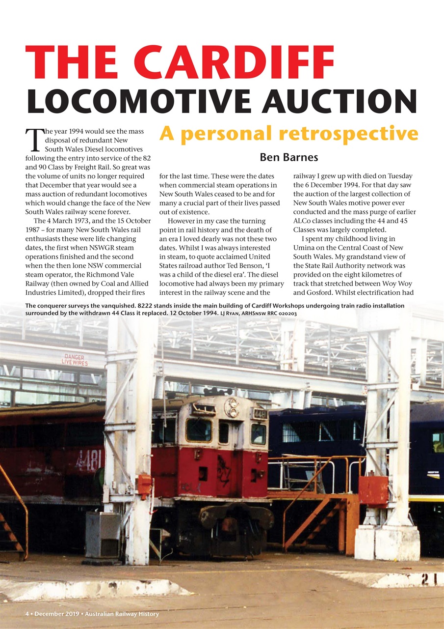 Australian Railway History Preview Pages