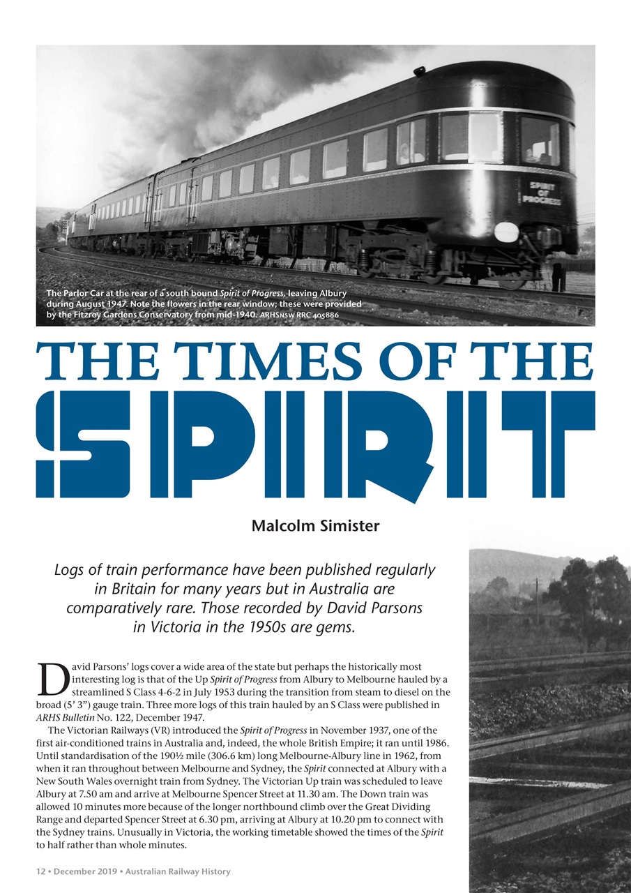 Australian Railway History Preview Pages