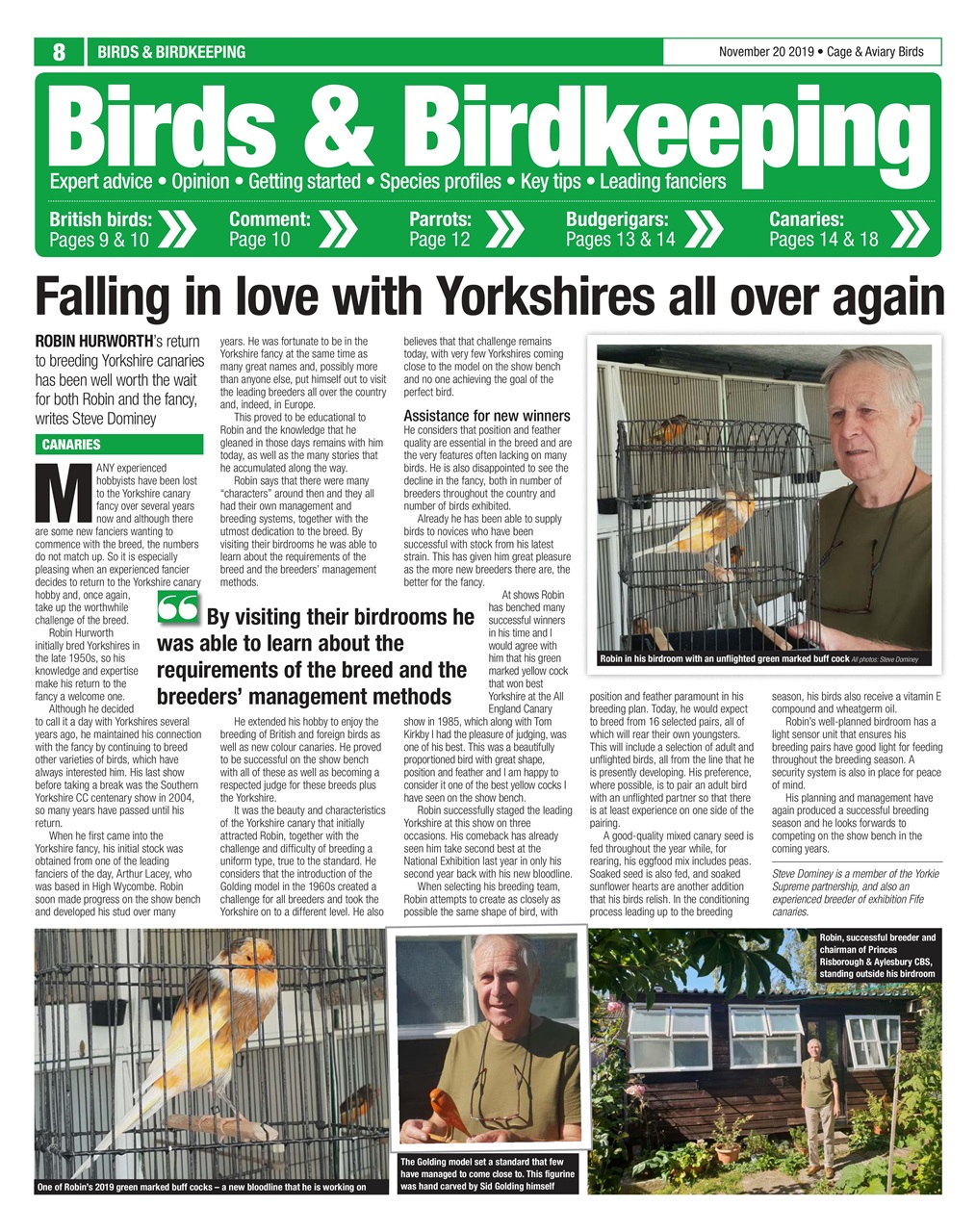 Cage & Aviary Birds Preview Pages