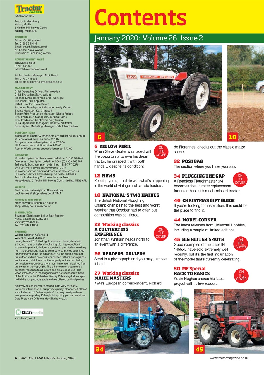 Tractor & Machinery Preview Pages