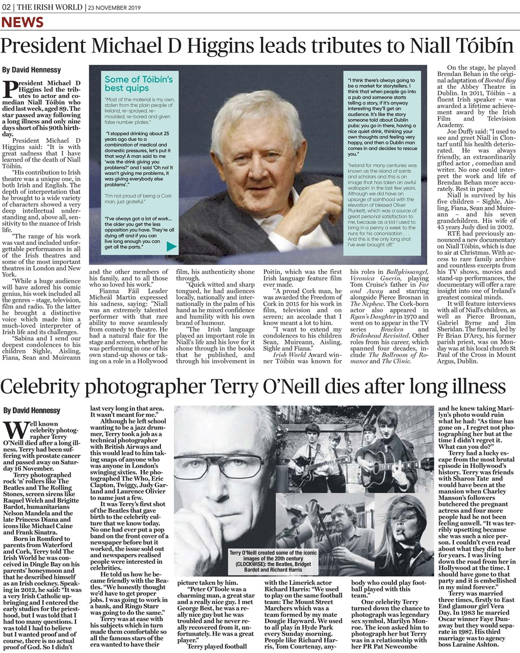 Irish World Preview Pages