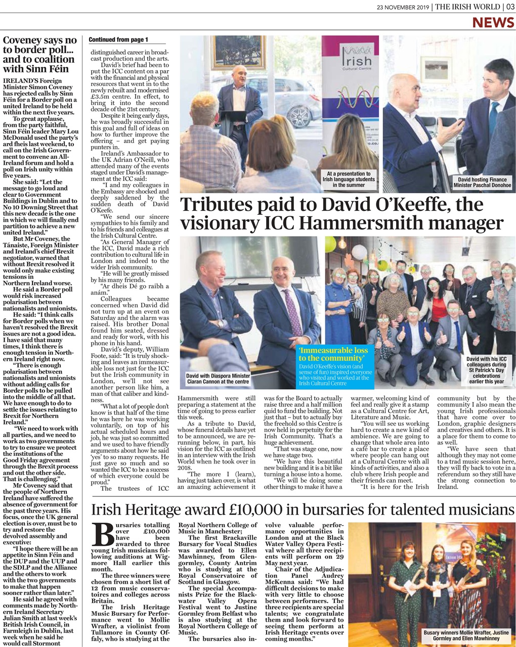 Irish World Preview Pages