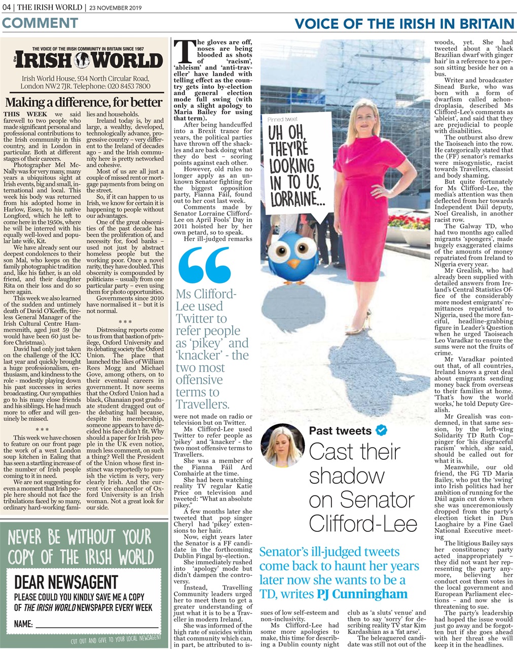 Irish World Preview Pages