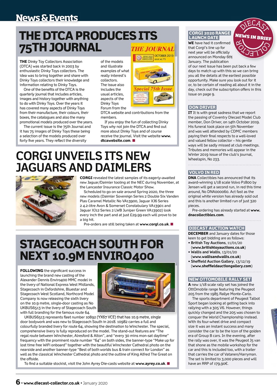 Diecast Collector Preview Pages