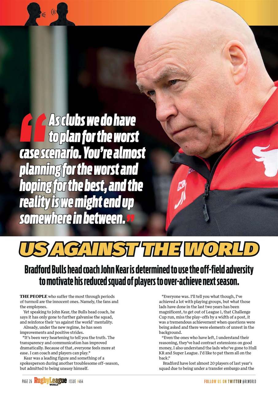 Rugby League World Preview Pages