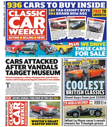 Classic Car Weekly issue 20th November 2019