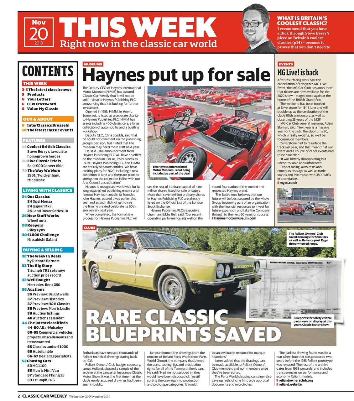 Classic Car Weekly Preview Pages