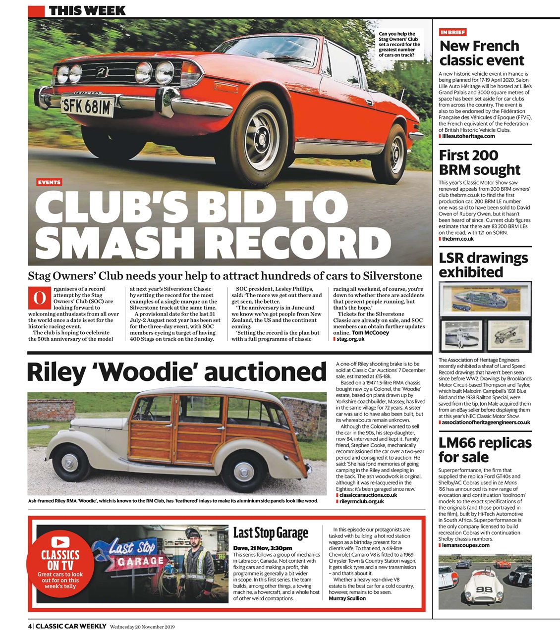 Classic Car Weekly Preview Pages