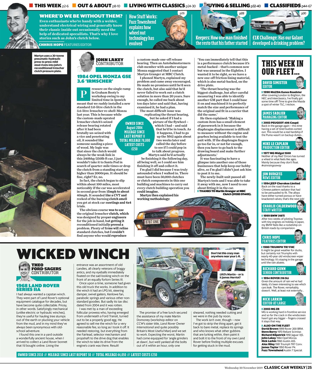 Classic Car Weekly Preview Pages