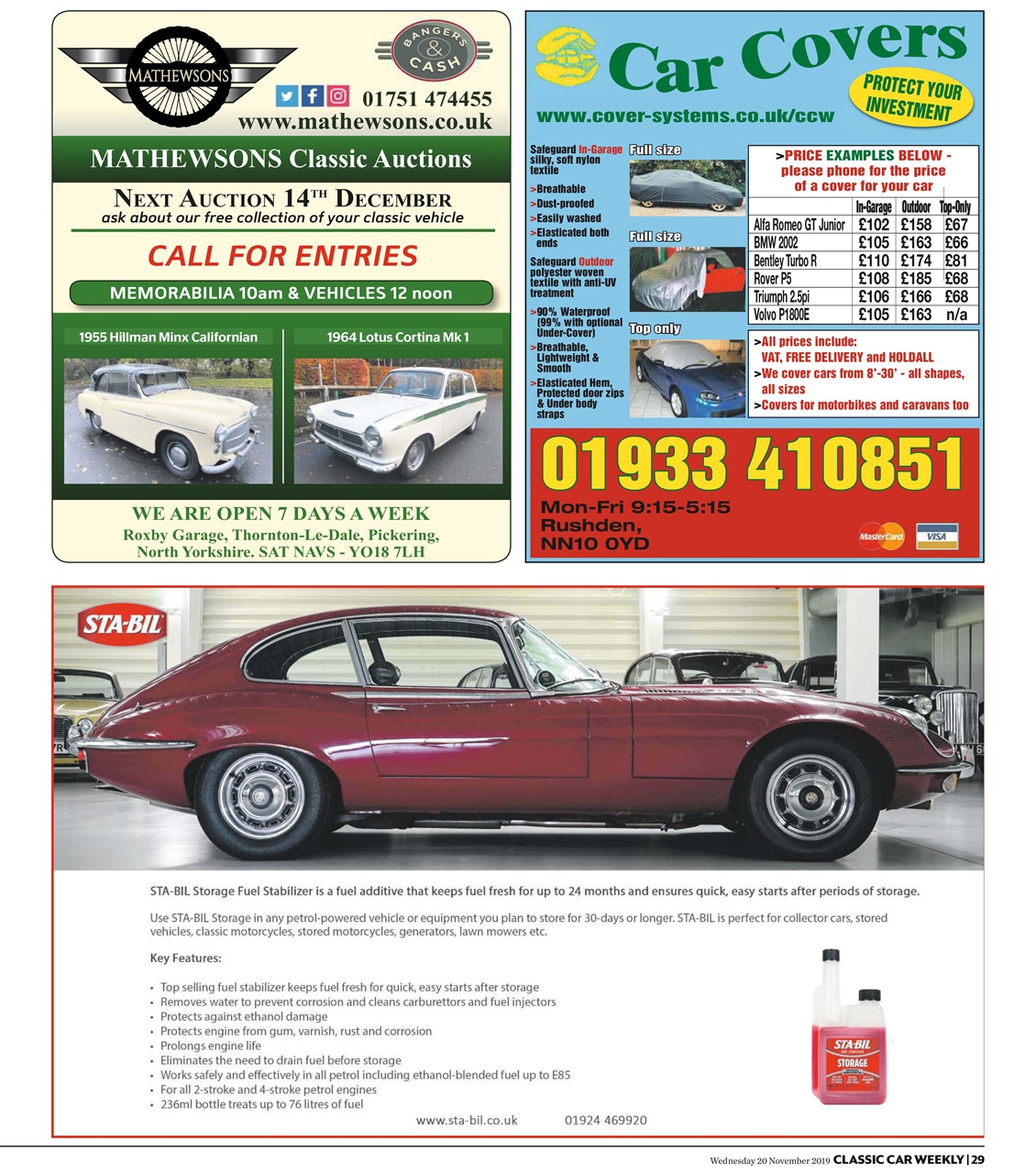 Classic Car Weekly Preview Pages
