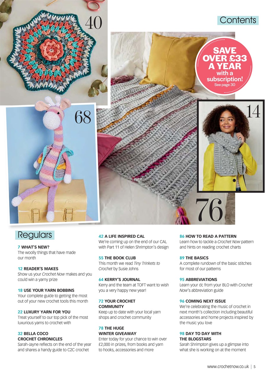 Crochet Now Magazine Preview Pages