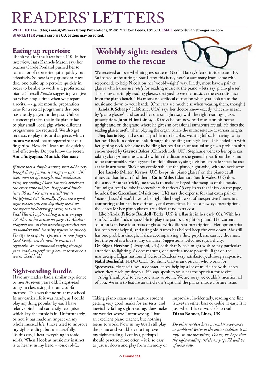 Pianist Preview Pages