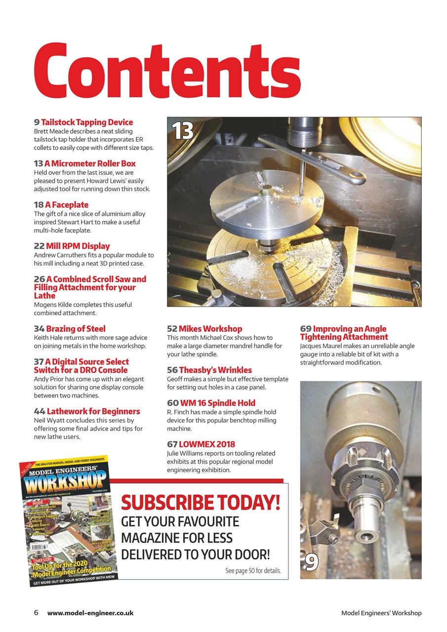 Model Engineer & Workshop Magazine Preview Pages