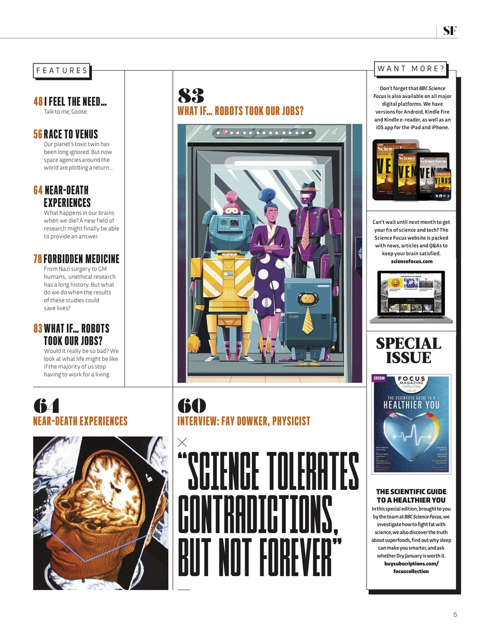 BBC Science Focus Magazine Preview Pages