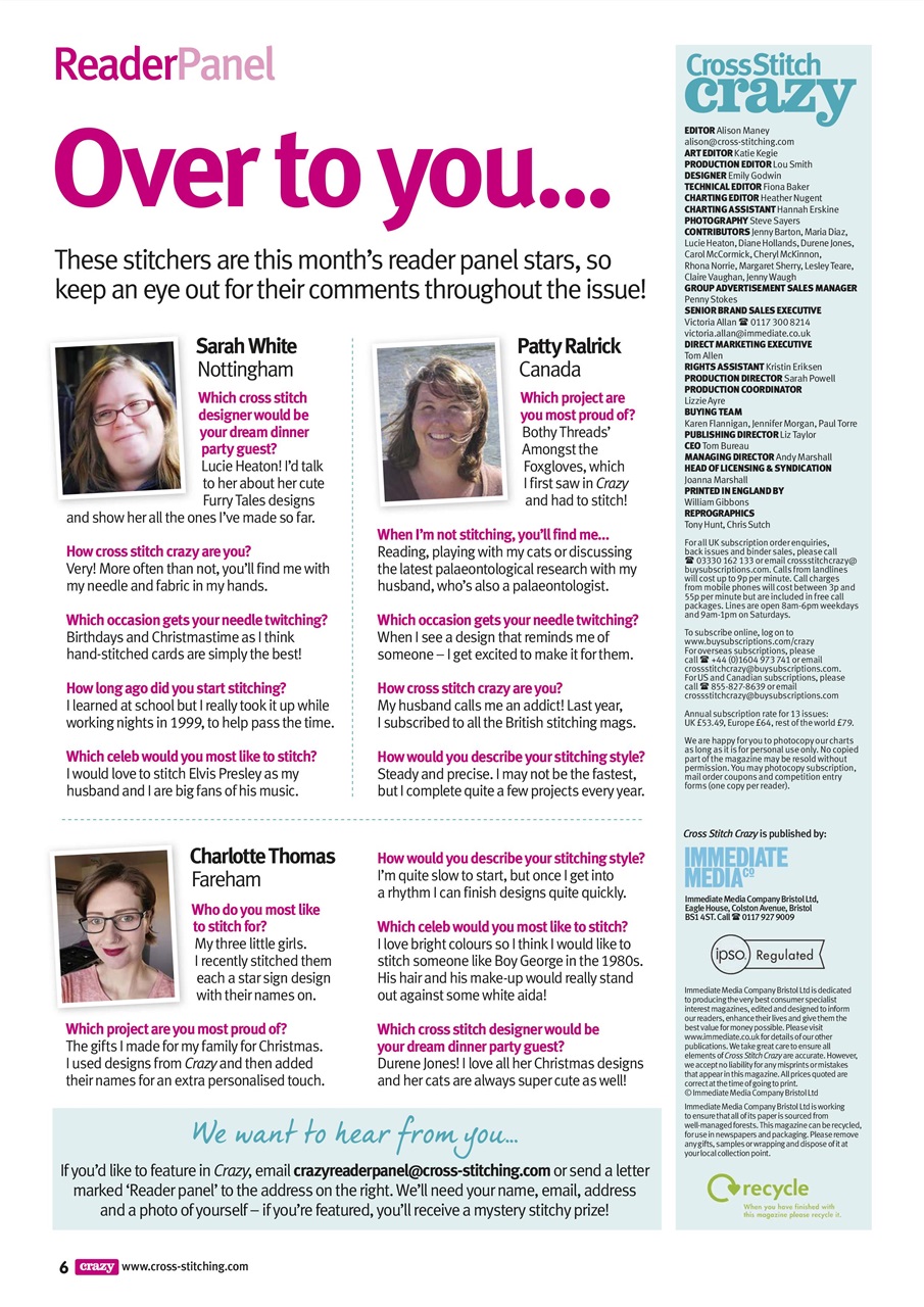 Cross Stitch Crazy Preview Pages