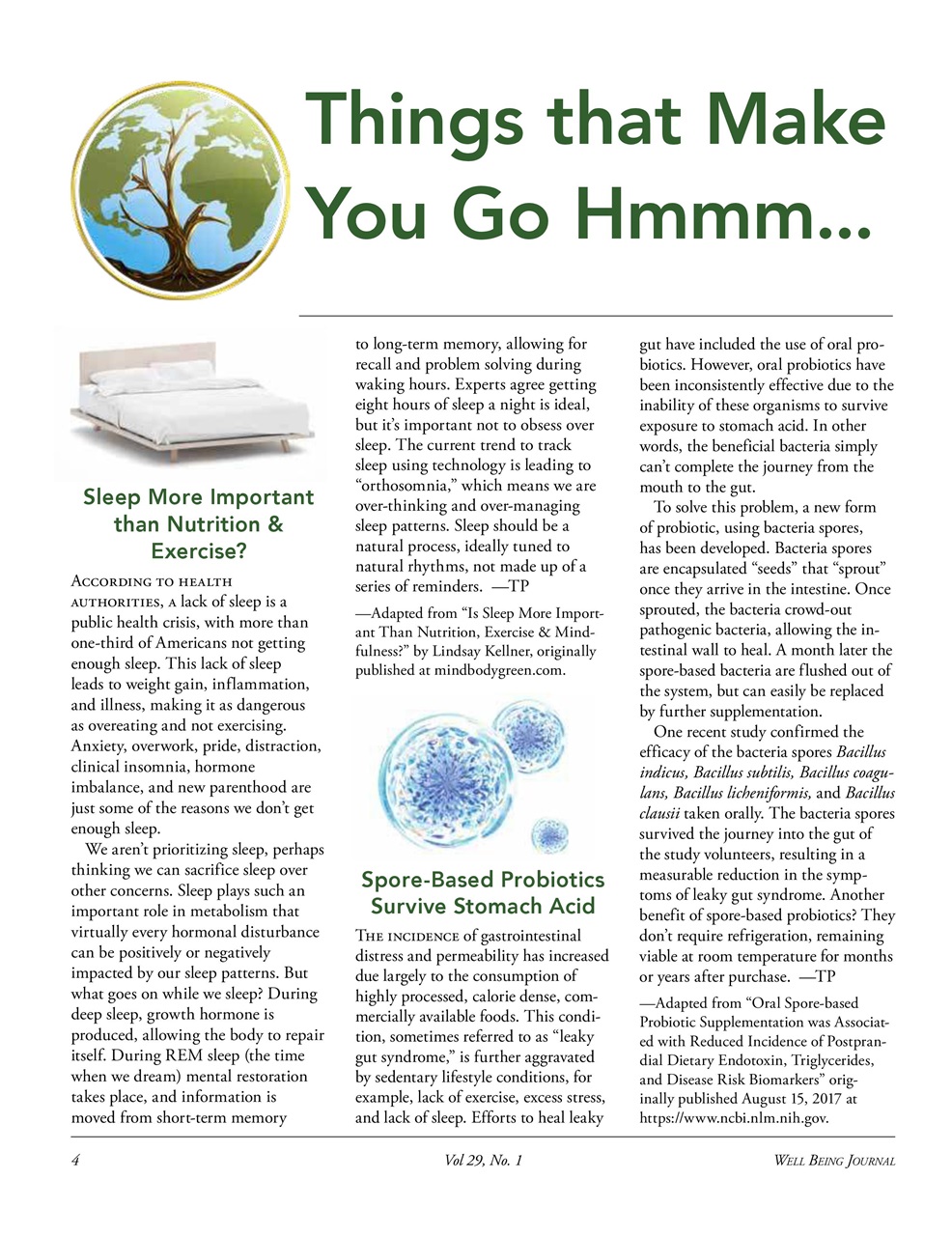 Well Being Journal Preview Pages