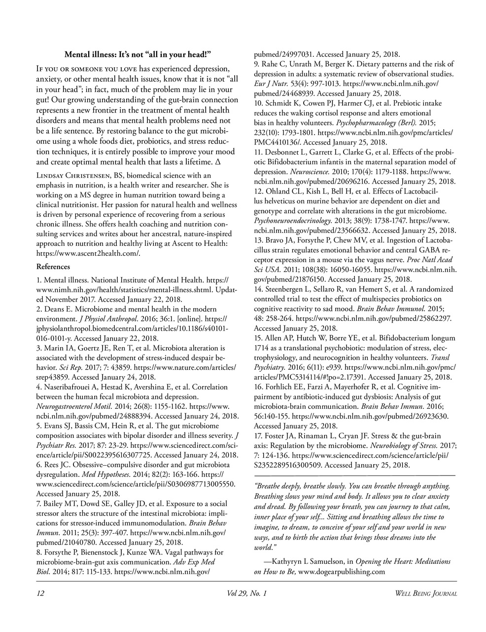 Well Being Journal Preview Pages