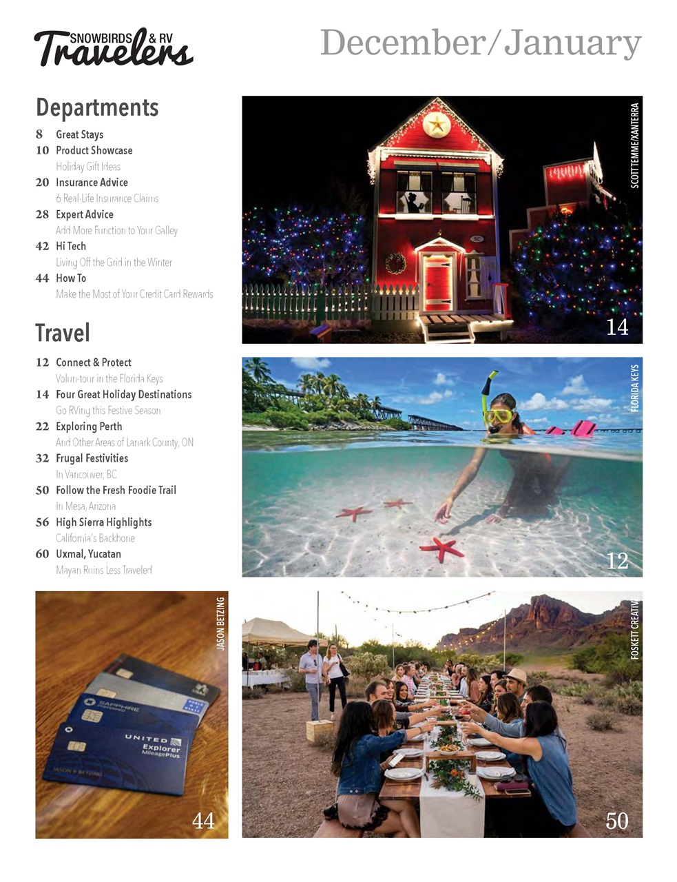 Snowbirds & RV Travelers Preview Pages