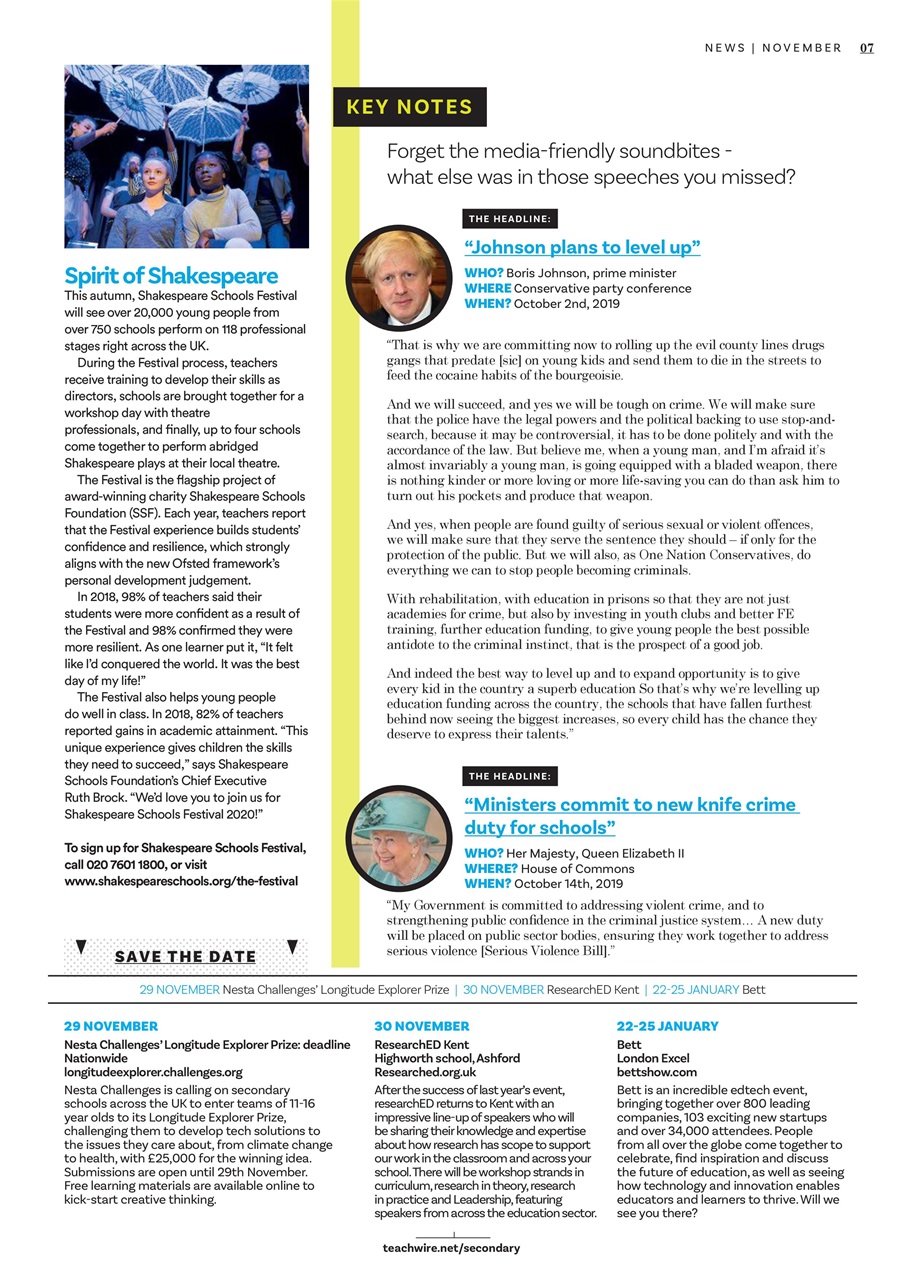 Teach Secondary Preview Pages