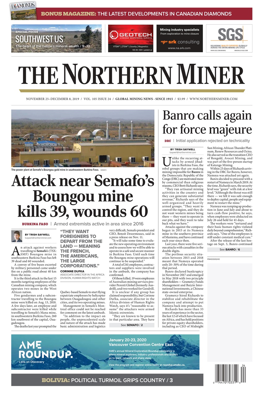 The Northern Miner Preview Pages