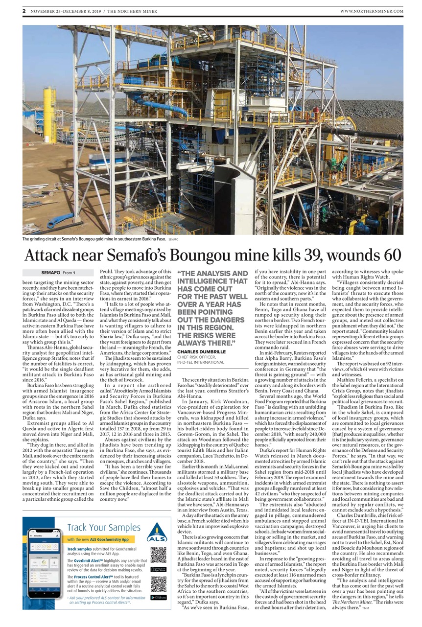 The Northern Miner Preview Pages