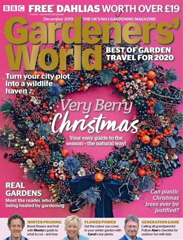 BBC Gardeners’ World Magazine issue December 2019