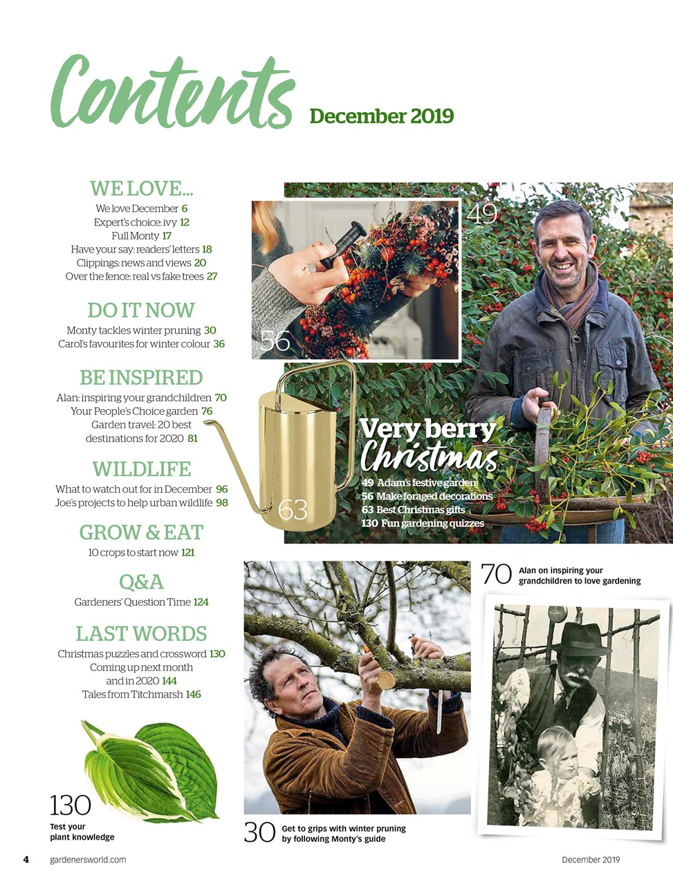 BBC Gardeners’ World Magazine Preview Pages