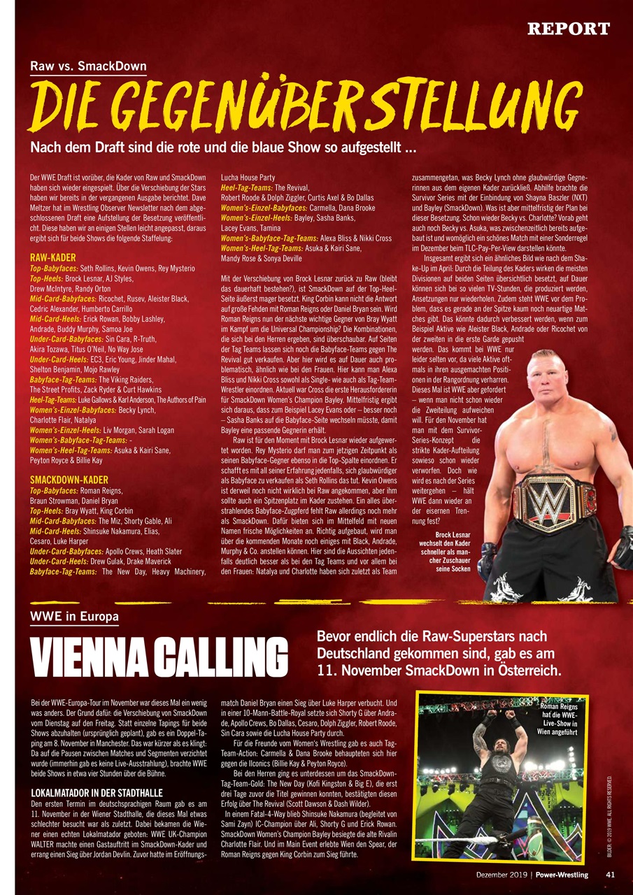 Power-Wrestling Preview Pages