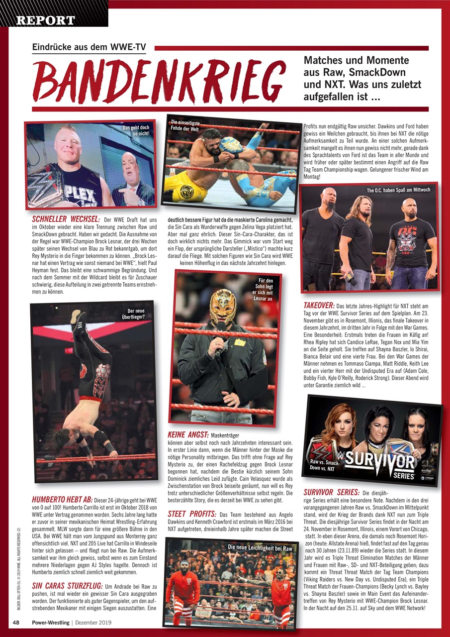 Power-Wrestling Preview Pages
