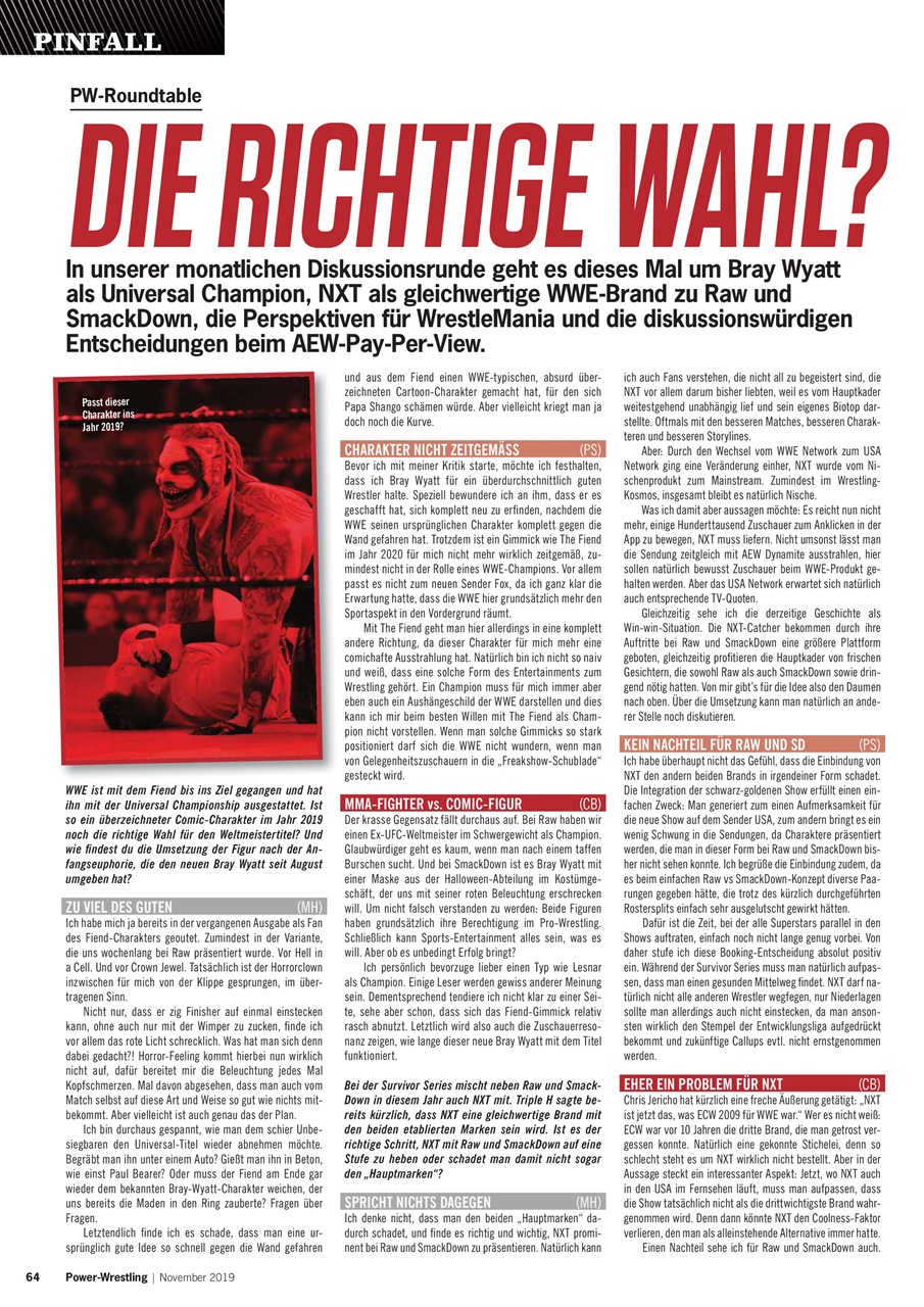 Power-Wrestling Preview Pages