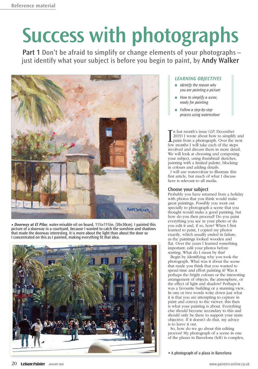 Leisure Painter & The Artist Preview Pages