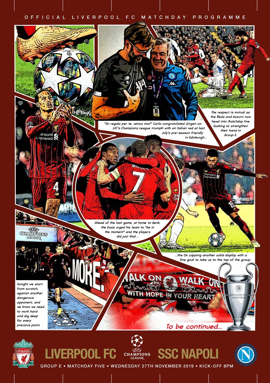 Liverpool FC Programmes Preview Pages