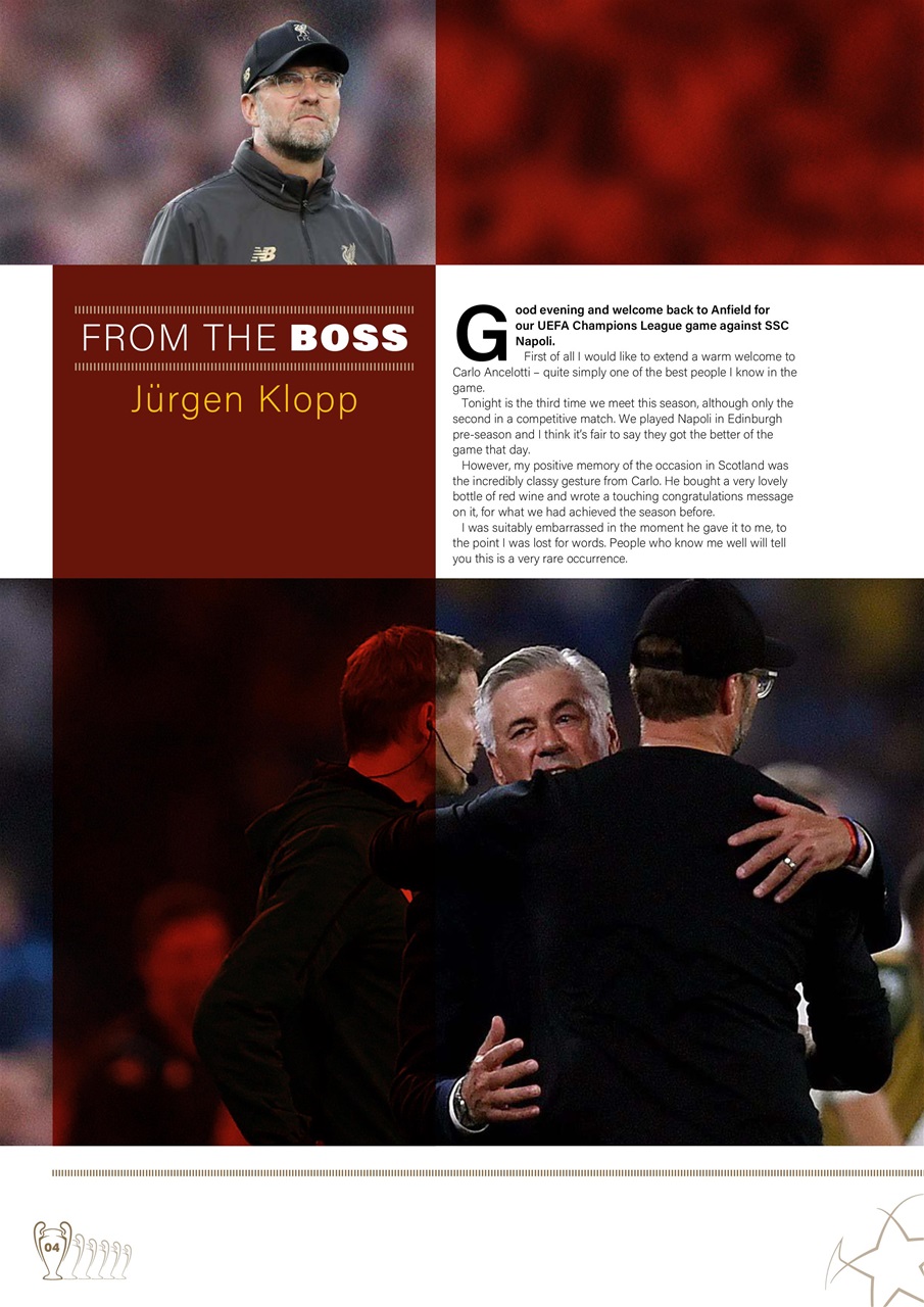 Liverpool FC Programmes Preview Pages