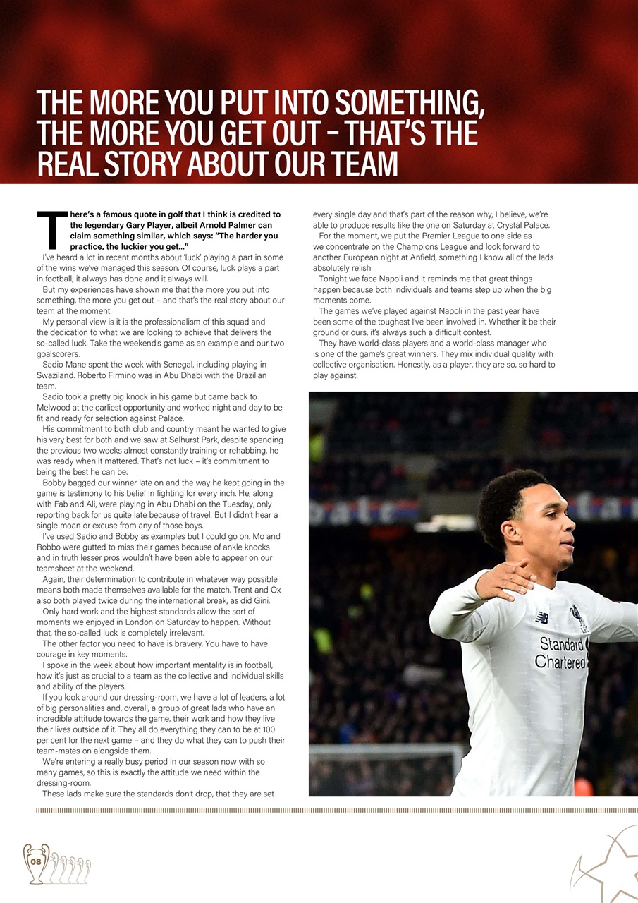 Liverpool FC Programmes Preview Pages
