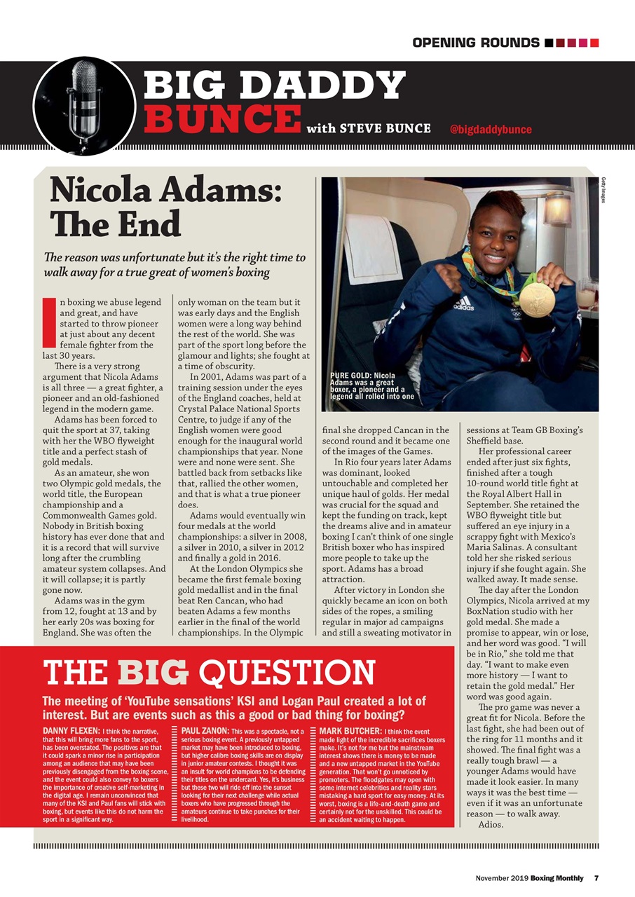 Boxing Monthly Preview Pages
