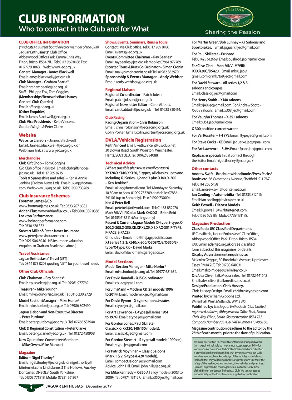 Jaguar Enthusiast Preview Pages
