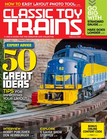 Classic Toy Trains issue February 2020