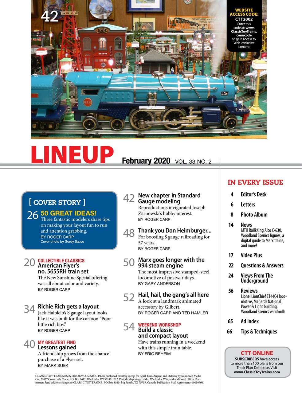 Classic Toy Trains Preview Pages